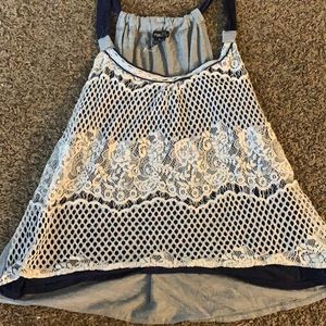 Tank top with lace detailing